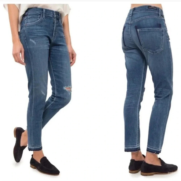 Citizens of Humanity Agnes crop mid rise slim straight denim - Picture 1 of 16